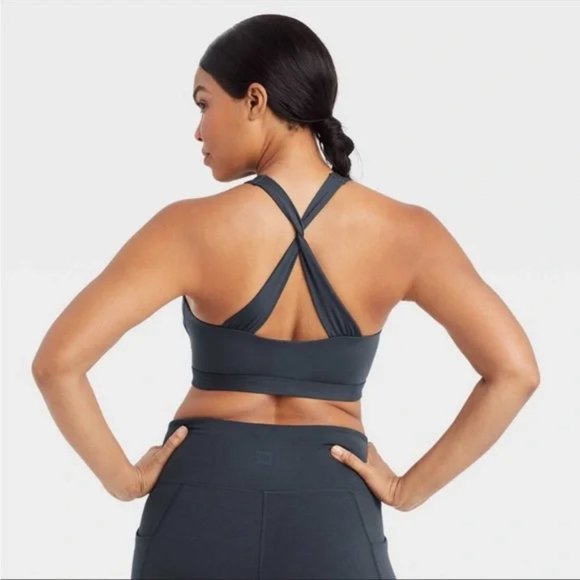 all in motion Other - ALL IN MOTION slate light support simplicity twist sports bra NWT XXL